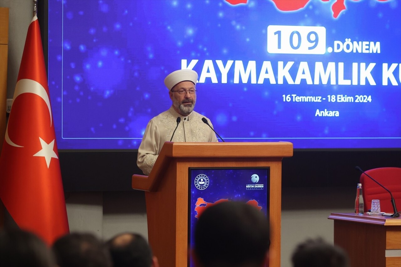 Diyanet İşleri Başkanı Prof. Dr. Ali Erbaş, 109. Dönem Kaymakamlık Kursu'nda eğitimlerine devam...