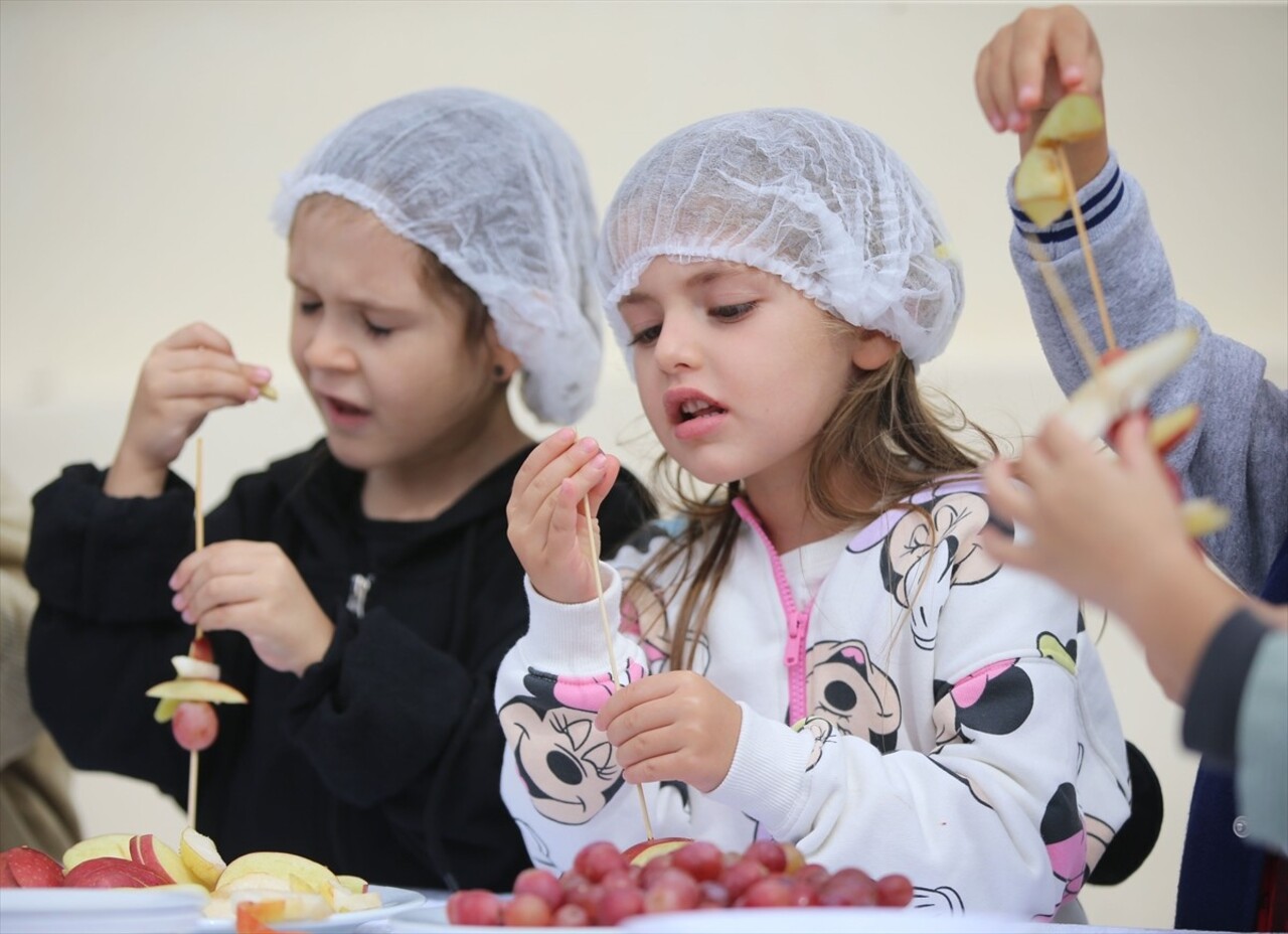 Kırklareli 15. Yayla, Bolluk, Bereket, Hasat ve Bağ Bozumu Şenlikleri kapsamında, "minik şefler"...