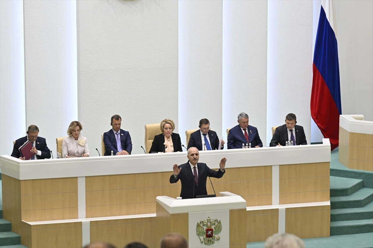 TBMM Başkanı Numan Kurtulmuş, Rusya parlamentosunun üst kanadı Federasyon Konseyi Genel Kurulu'nun...