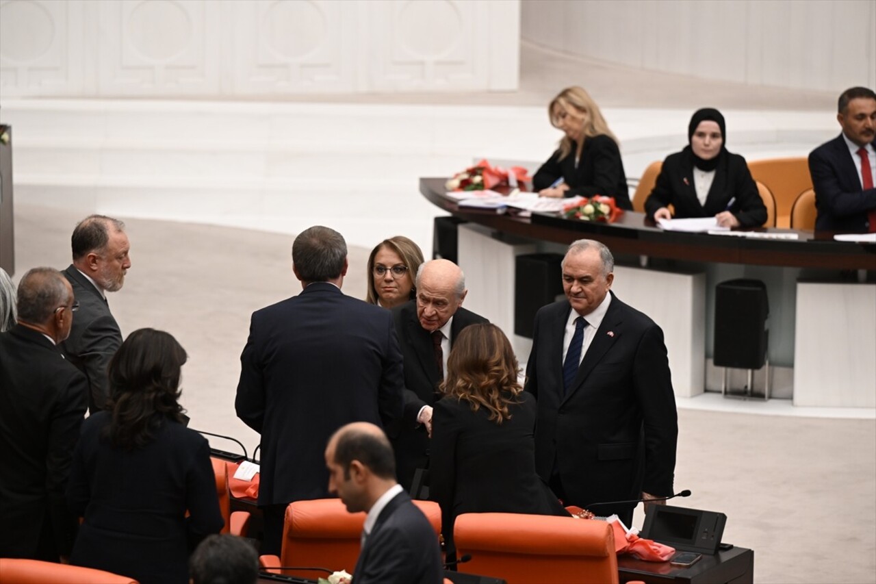 MHP Genel Başkanı Devlet Bahçeli, TBMM 28. Dönem 3. Yasama Yılı Açılış Toplantısı'na katılarak İYİ...