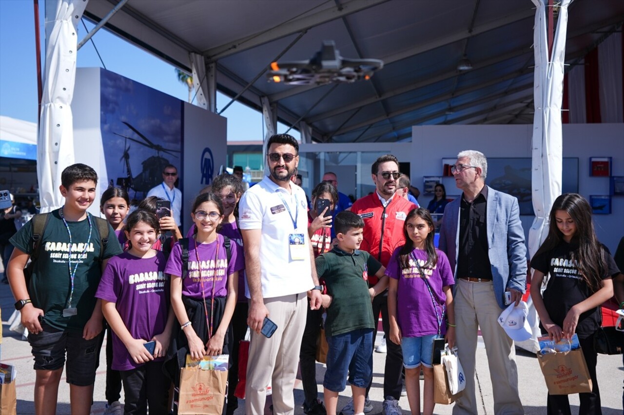 Adana'da düzenlenen Havacılık, Uzay ve Teknoloji Festivali'nin (TEKNOFEST) medya paydaşları...