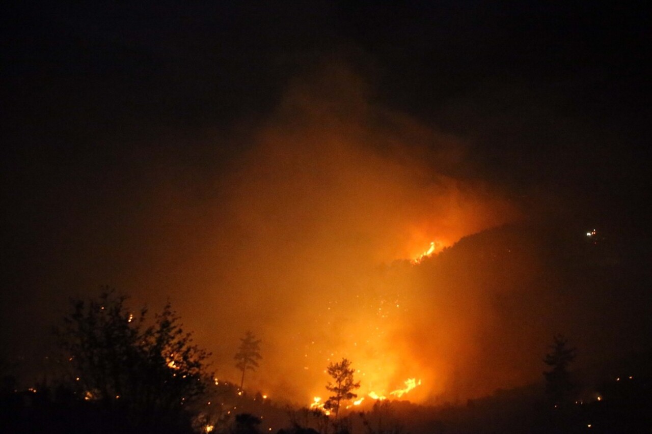 Muğla'nın Dalaman ilçesinde çıkan orman yangınlarına müdahale ediliyor. Dalaman'ın Elcik ve...