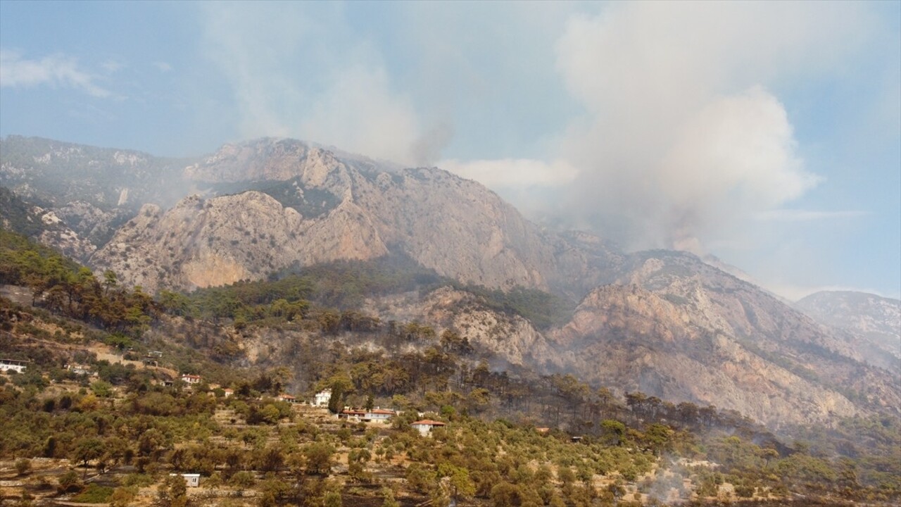 Muğla'nın Menteşe ilçesi Turnalı Mahallesi'nde sabaha karşı başlayan ve rüzgarın etkisiyle büyüyen...