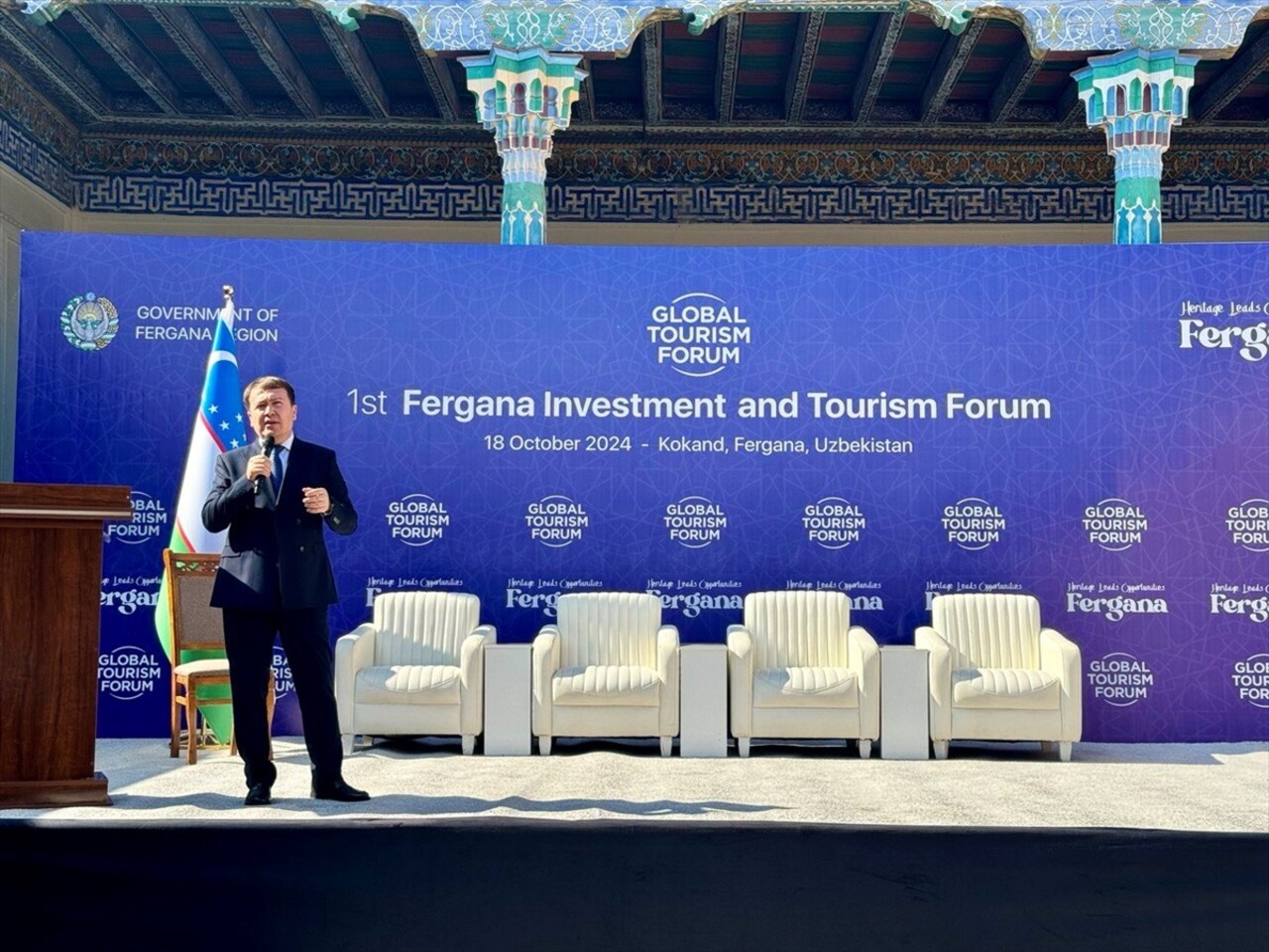  World Tourism Forum'un organize ettiği "Global Tourism Forum Fergana Yatırım ve Turizm Zirvesi"...