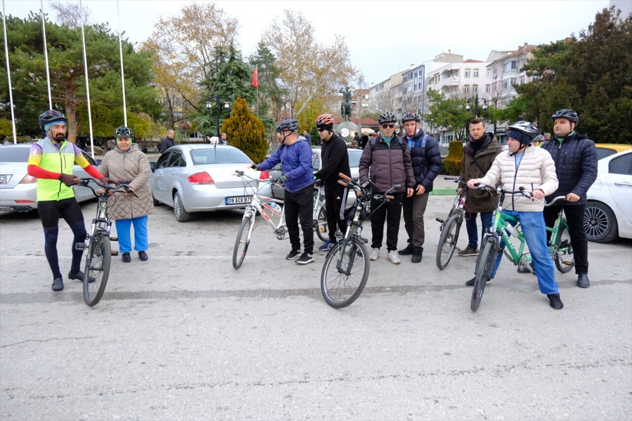 Kırklareli'nde görme engelliler, kılavuz sürücüler eşliğinde bisiklet sürdü. Eşpedal Derneği...